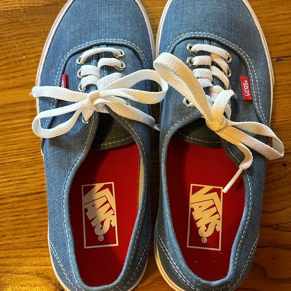 Vans (denim) sneakers. Dark blue/True white. Never worn. - Picture 3 of 7